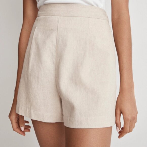 Madewell Clean Pull-On Shorts in Linen-Cotton - XXS - NJ683 - Picture 1 of 12
